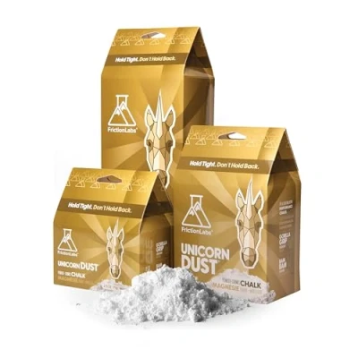 Image de Friction Labs Unicorn Dust 170 g Texture fine La nouvelle norme en matière de craie pour l&#039;escalade, le crossfit et l&#039;haltérophilie, maintenant avec un emballage 100 % recyclable