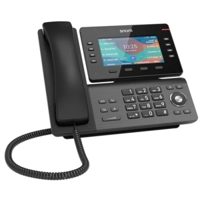 Image de Snom D862 TéLéPhone Fixe Filaire ÉCran Couleur IPS 5 Inclinable, 8 Touches Programmables, USB 2.0 ÉLéGant pour Bureau Alternative Au sans Fil