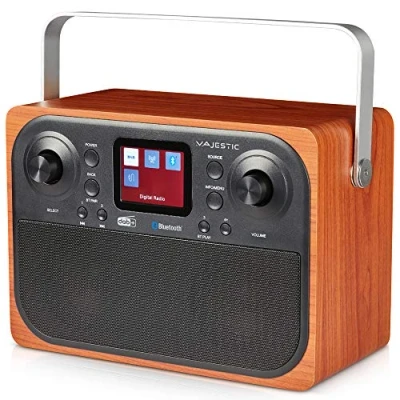 Image de Majestic RT 197 Dab Radio Dab/Dab+/FM, Bluetooth, écran LC, entrée AUX in, Sortie Casque, réveil 2 alarmes 3 sonneries