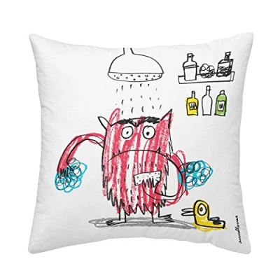 Image de Monstre DE Couleurs Housse Coussin pour libérer La Rage 50 X