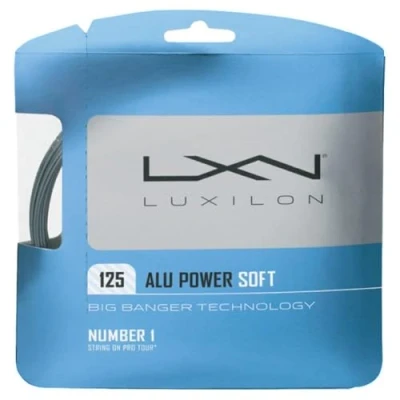 Image de Wilson Cordages pour Raquette Luxilon, Alu Power Soft, Rouleau de 12,2 mètres, Couleur Argent, 1,25 mm, Unisexe, WRZ990101