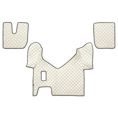 Image de F CORE FL28 CHAMP Ensemble de tapis sol Similicuir avant 3 blanc ivoire