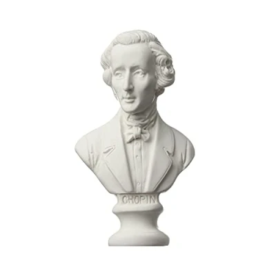 Image de LIJUCAI Nouvelle Mini Figurine Statue en Plâtre Mythologie Grecque Célébrités Célèbre Sculpture Dessin Pratique Gypse Buste Portraits Décor À La Maison, Chopin
