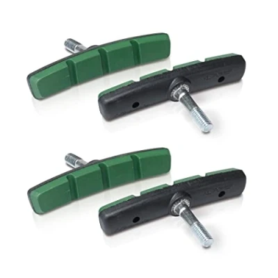 Image de Diverse XLC V Brake Bremsschuhe BS V11 4er Set, 72 mm, grün