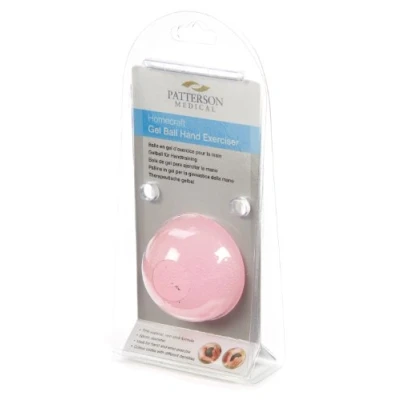 Image de Homecraft, balle en gel pour exercice de la main, dextérité doigts et avant bras, couleur rose, extra douceur, très molle, entraîne à résistance, renforcement réhabilitation, molle.