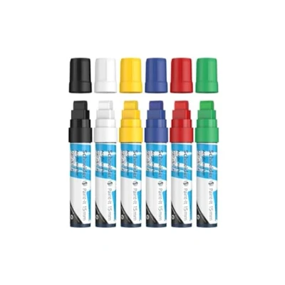 Image de Schneider Paint It crayons acryliques (Set 1 de 15 mm largeur trait, peintures à haut recouvrement pour bois, toile, pierre, etc.),Lot 6