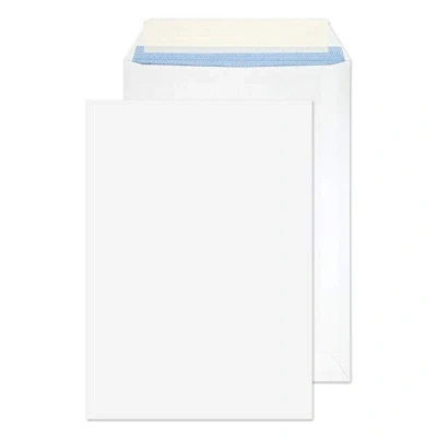 Image de Blake Purely Everyday Lot de 50 enveloppes poche autocollantes Blanc 229 x 162 mm 100 g/m² Format C5