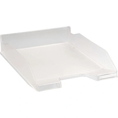 Image de Exacompta Réf. 11323D 1 corbeille à courrier COMBO MIDI dimensions utiles 34 x 25 6,5 cm pour format A4 + peut contenir 500 feuilles couleur cristal