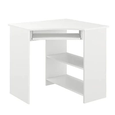 Image de Vicco Bureau d&#039;angle Odin, Blanc, 83 x 76 cm