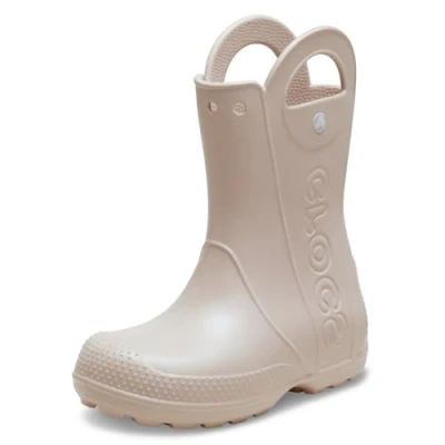 Image de Crocs Mixte Enfant Handle It Rain Boot K Botte de Pluie, Quartz, 28/29 EU