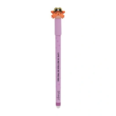 Image de Mr. Wonderful Stylo effaçable Bo pirate Life is better in the sea avec un amusant crâne de