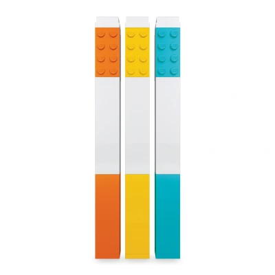 Image de LEGO Papeterie Pack de 3 surligneurs orange, jaune, azur