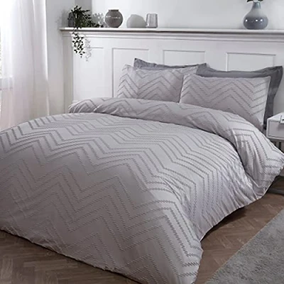 Image de Sleepdown Parure de lit avec Housse Couette et taies d&#039;oreiller Douce Confortable Facile d&#039;entretien pour Double (200 x 200 cm)