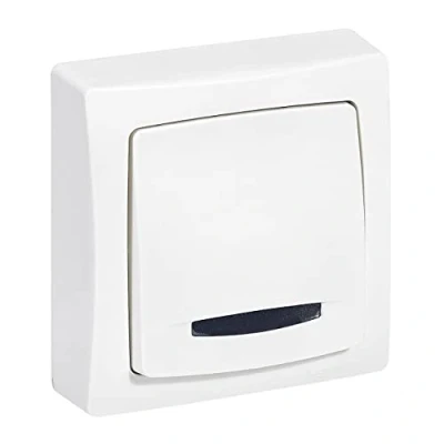 Image de Legrand Interrupteur ou va et vient témoin (voyant fourni) Appareillage Saillie Blanc