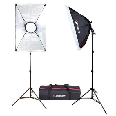 Image de STARBLITZ Kit complet d&#039;éclairage continu LED pour vlogeurs Neuf