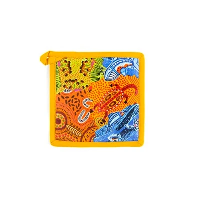 Image de Excelsa Aboriginal Manique de Cuisine, 20 x cm, Doublure 100% Coton, Rembourrage en Polyester