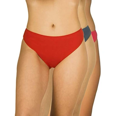 Image de A.A Underwear Slip Tai Femme Coton &amp; Modal Taille Haute Ultra Douce Lot de 3 Multicolore 52