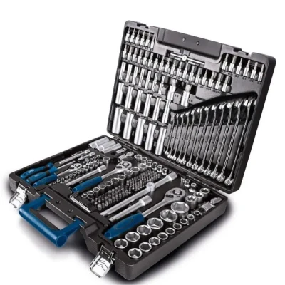 Image de Scheppach Atelier Mobile TB217 Coffret à outils Valise d&#039;outils Jeu de clés douilles 217 pièces Bien rangés et portée main En Acier Chrome Vanadium