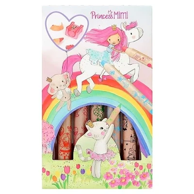 Image de Depesche 12181 Princess Mimi, 5 Couleur épais, Taille Crayon Inclus, pour Dessiner et Peindre, Multicolore