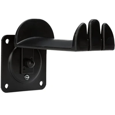 Image de K&amp;M 16310 support mural pour casque d&#039;écoute Noir en acier avec caoutchouté 2 casques over ear fixation stable