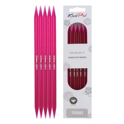 Image de KnitPro KP51028 Aiguilles Double Pointes Bois Multicolore 20 cm x 8,00 mm