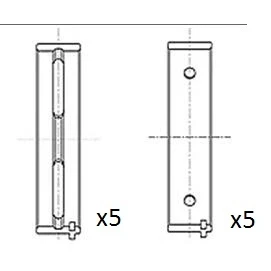 Image de FAI AutoParts BM1050 STD Coussinet de vilebrequin ALFA ROMEO: 147, Spider, 156 Berline, FIAT: Coupé, Uno 3/5 portes, Doblo I Break