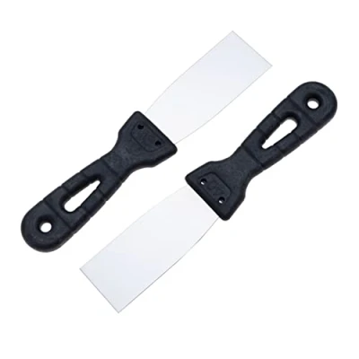 Image de Grattoir 80mm, Couteau de Remplissage Mastic, Spatules à Ruban en Acier Inoxydable, Papier Peint, Outil Suppression Mastic et Peinture, Pelle Plâtre (2 pièces)