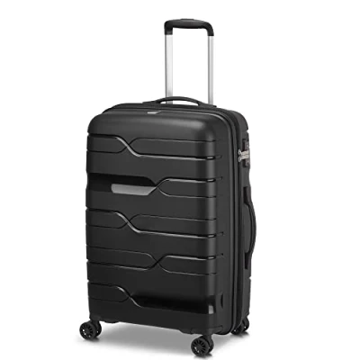 Image de MODO by Roncato MD1 Chariot Extensible Rigide Moyen avec TSA, Noir, Trolley Medio, Valise Partie Centrale et Roues pivotantes