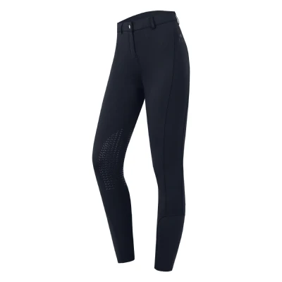 Image de Waldhausen Pantalon d&#039;équitation Essential genou silicone, femme D44 Marine