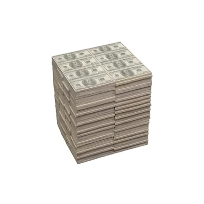 Image de Kare Design Tabouret Dollar, vert/blanc, peint à la main, decoration chambre, salon, capacité de charge max 100kg, 38x31x27cm