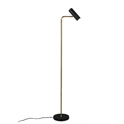 Image de TRIO, Lampadaire, Marley 1xGU10, max.5,0 W Corps: Métal, Laiton mat L:23,0cm, H:151,0cm, P:39,0cm Interrupteur,IP20,Sans illuminant
