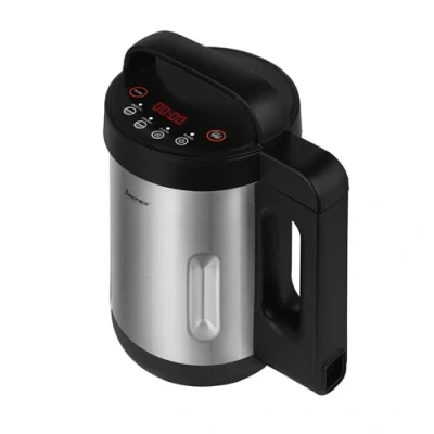 Image de Innoteck Kitchen Pro Machine à soupe avec pichet en acier inoxydable Idéal pour une lisse, épaisse ou un smoothie sain 4 fonctions prédéfinies Affichage numérique de la minuterie
