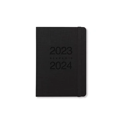 Image de Letts Memo Agenda scolaire 2023/2024 avec rendez vous Noir Format A6