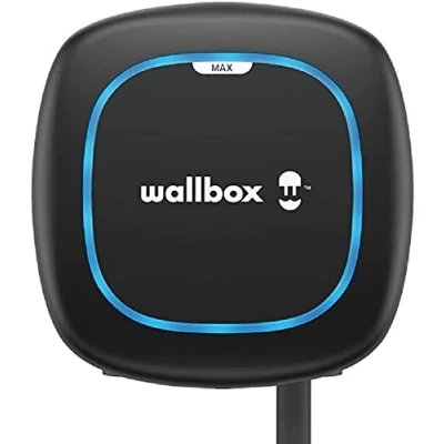 Image de Wallbox Pulsar Max, Chargeur pour Véhicules Électriques (7.4kW, Type 2, Wi FI, Bluetooth, OCPP, Intérieur/Extérieur, 5m, Installation Facile), Noir