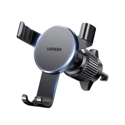 Image de Support Téléphone Voiture UGREEN Gravité Compatible Smartphones 5,8 7,2 pouces Noir Ventilation