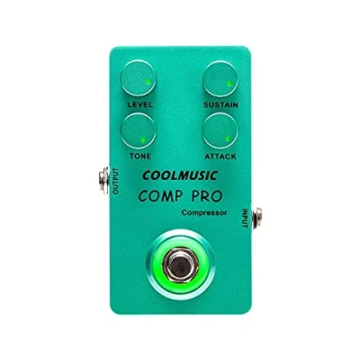 Image de Coolmusic C CS01 Pédale de compression pour guitare électrique et basse True Bypass