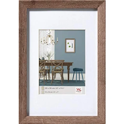 Image de walther design cadre photo noyer 40 x 60 cm avec passe partout, en bois Fiorito EF460N