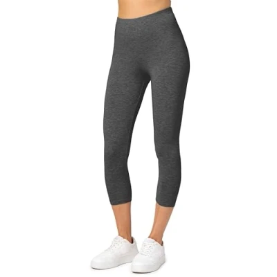 Image de Merry Style Leggings Femme 3/4 Confortable Viscose Pantacourt Tenue Sport Short Cycliste MS10 144 (Mélange foncé, S)