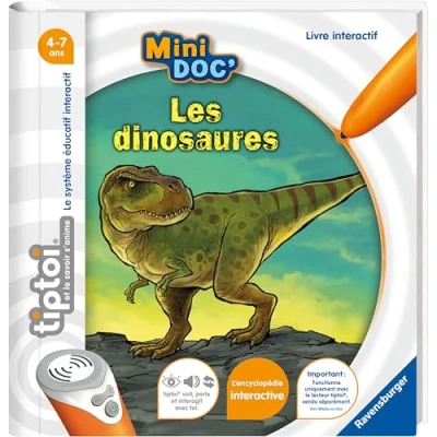 Image de Ravensburger tiptoi® Livre interactif Mini Doc&#039; Les dinosaures Jeu éducatif électronique, sans écran A partir de 4 ans Version française 13 099 018
