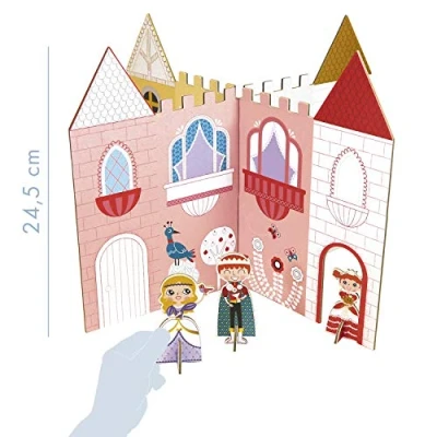 Image de Avenue Mandarine GY066C Une boite Graffy Decor comprenant 1 décor + 8 personnages à colorier et assembler À partir de 6 ans CHÂTEAU