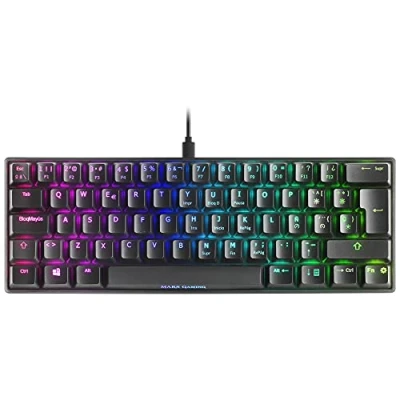 Image de Mars Gaming MKMINIBES, Clavier Mécanique Ultra compact, Full RGB Chroma, Switch OUTEMU PRO Blue, Noir, Langue Espagnole