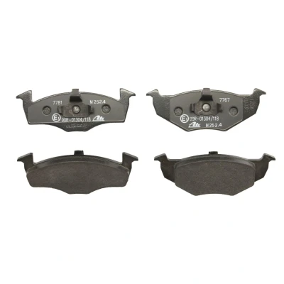 Image de ATE 13.0460 7101.2 Jeu de plaquettes frein non préparé pour indicateur d&#039;usure, contact signal d&#039;usure exclu VOLKSWAGEN: GOLF 3, 3 Variant