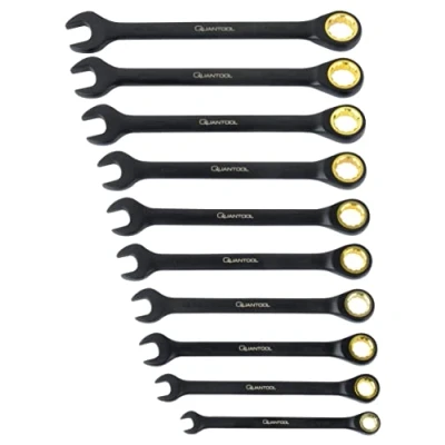Image de Brüder Mannesmann Quantool Q25210 Jeu de 10 clés polygonales à fourche/cliquet