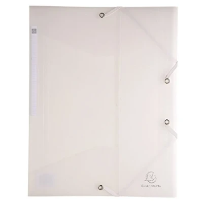 Image de EXACOMPTA 55889E Chemise à élastique 3 rabats Polypropylène Chromaline 5/10e A4 Incolore