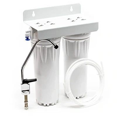 Image de Naturewater NW PR302 filtre double avec à sédiments, bloc charbon actif, robinet, 2.5m tuyau