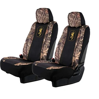 Image de Browning Lot de 2 Housses siège universelles pour sièges Avant et Banc, résistantes à l&#039;eau, Voiture, Camion, SUV, Mossy Oak Break Up Country