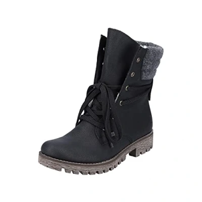 Image de Rieker Femme 78531 Botines, Noir Schwarz Anthrazit 00, 40 EU