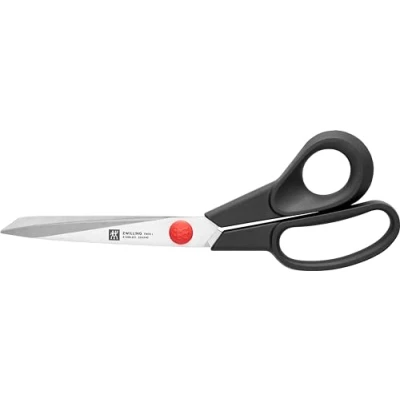 Image de ZWILLING TWIN L Ciseaux de tailleur couture en acier inoxydable avec poignées renforcées fibre verre, 22 CM, Noir Argent