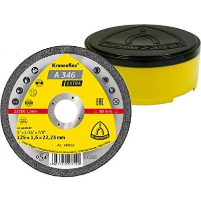 Image de Klingspor Disque à tronçonner MP EXTRA A 346 D. 125 x 1,6 22,23 mm Acier inoxydable/Métal 340938