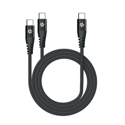 Image de Celly USBC2USBCBK Câble de recharge USB